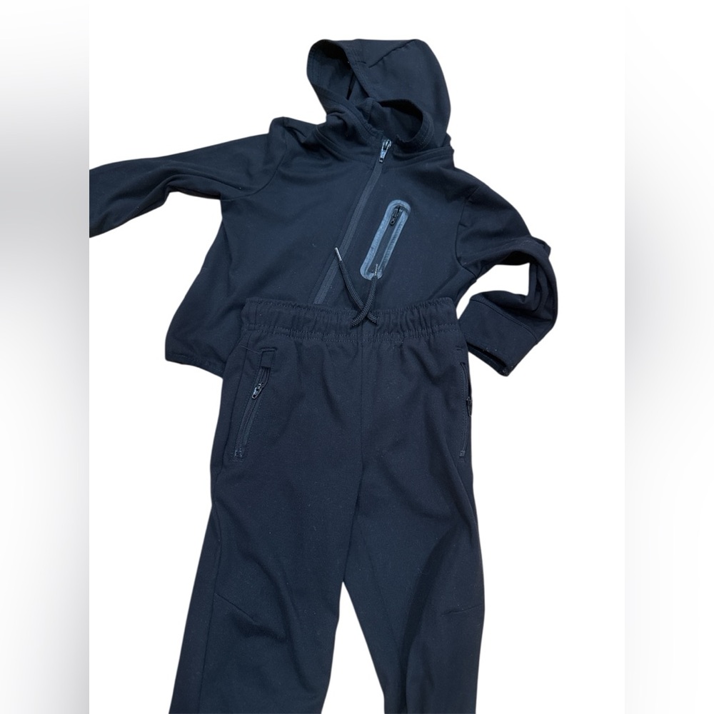 The Children's Place Black Kids Softshell Jacket and Pants Set